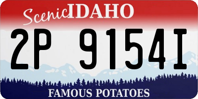 ID license plate 2P9154I