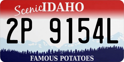 ID license plate 2P9154L