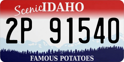 ID license plate 2P9154O