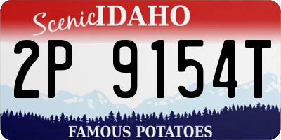 ID license plate 2P9154T