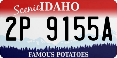 ID license plate 2P9155A