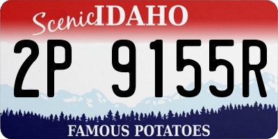 ID license plate 2P9155R