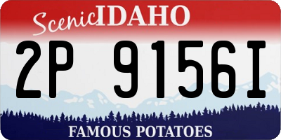 ID license plate 2P9156I