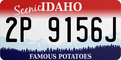 ID license plate 2P9156J