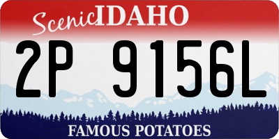 ID license plate 2P9156L