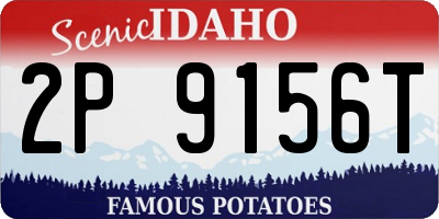 ID license plate 2P9156T