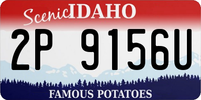 ID license plate 2P9156U