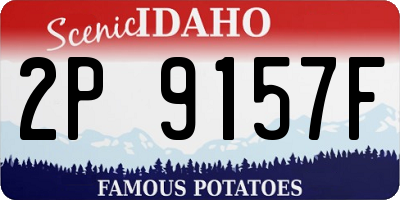 ID license plate 2P9157F