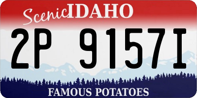 ID license plate 2P9157I