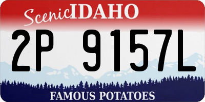 ID license plate 2P9157L