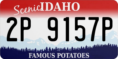 ID license plate 2P9157P