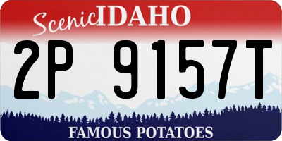 ID license plate 2P9157T