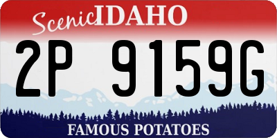 ID license plate 2P9159G