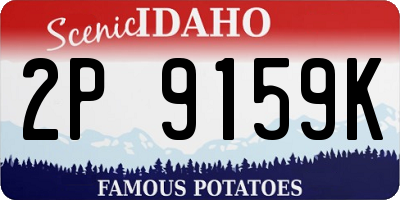 ID license plate 2P9159K