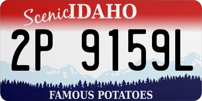 ID license plate 2P9159L