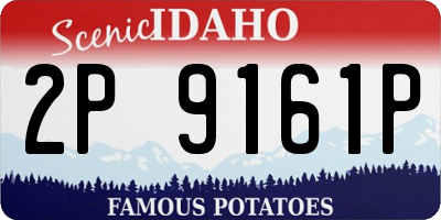 ID license plate 2P9161P