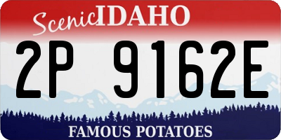 ID license plate 2P9162E