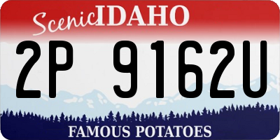 ID license plate 2P9162U
