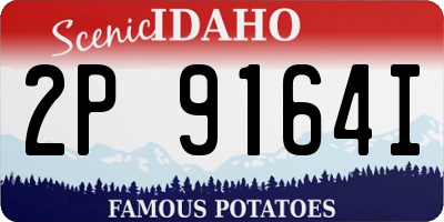 ID license plate 2P9164I