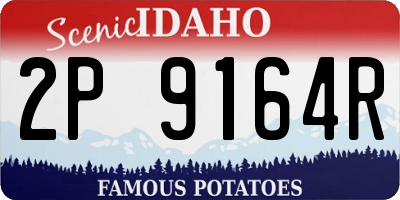 ID license plate 2P9164R
