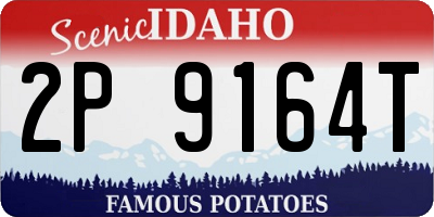ID license plate 2P9164T