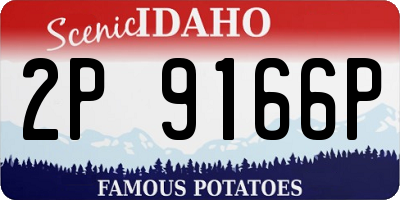 ID license plate 2P9166P