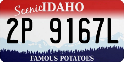 ID license plate 2P9167L