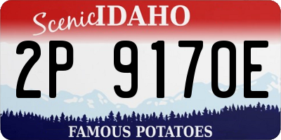 ID license plate 2P9170E