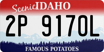 ID license plate 2P9170L