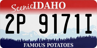 ID license plate 2P9171I