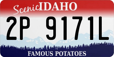 ID license plate 2P9171L