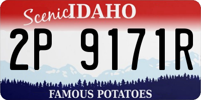 ID license plate 2P9171R