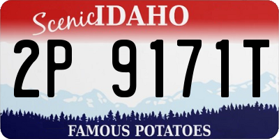 ID license plate 2P9171T