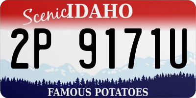 ID license plate 2P9171U
