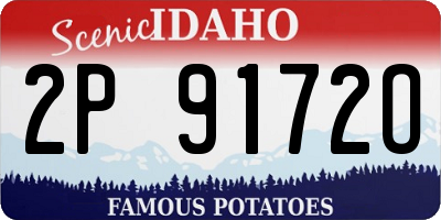 ID license plate 2P9172O
