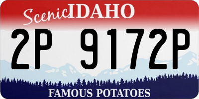 ID license plate 2P9172P