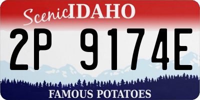 ID license plate 2P9174E