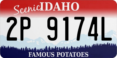ID license plate 2P9174L
