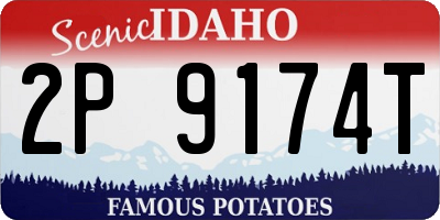 ID license plate 2P9174T