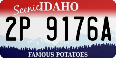 ID license plate 2P9176A