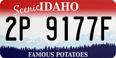 ID license plate 2P9177F