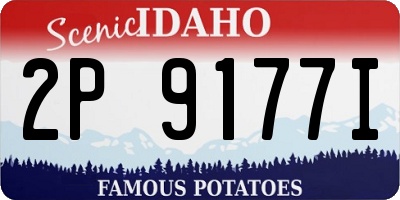 ID license plate 2P9177I