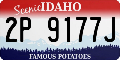 ID license plate 2P9177J