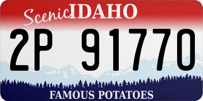 ID license plate 2P9177O