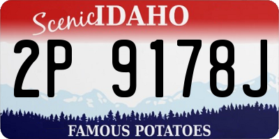 ID license plate 2P9178J