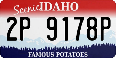 ID license plate 2P9178P