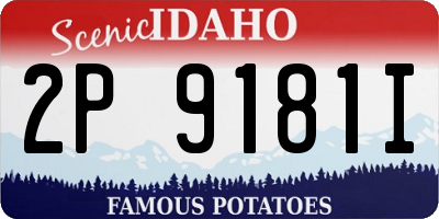 ID license plate 2P9181I
