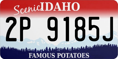 ID license plate 2P9185J