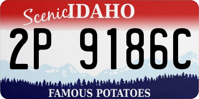 ID license plate 2P9186C