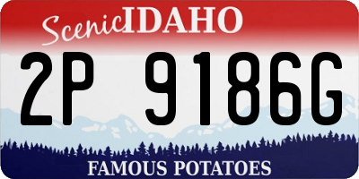 ID license plate 2P9186G
